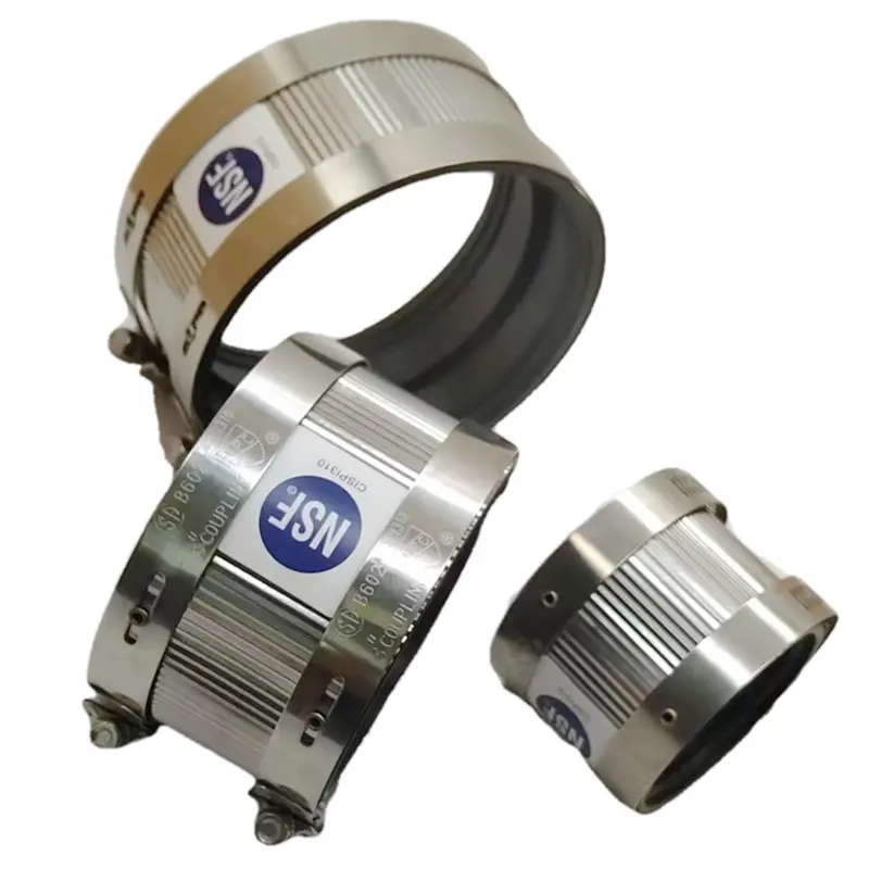 TJTC High Quality NSF UPC Certification Stainless Steel Flexible Cast Iron Coupling-1 (1)