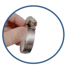 Adjustable Stainless Steel Worm Gear German Type Hose Clamp Water Pipe & Fixed Tube Clip (3)