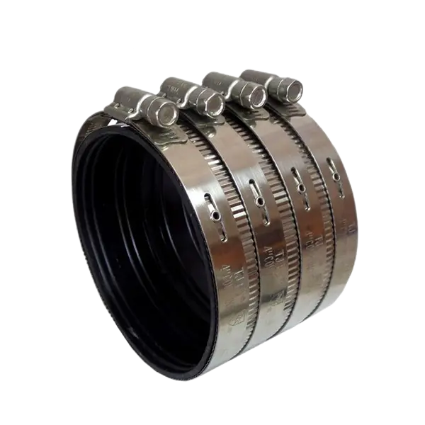 TJTC Heavy Duty UPC Certified No-Hub Rubber Lined Couplings Clamp-product