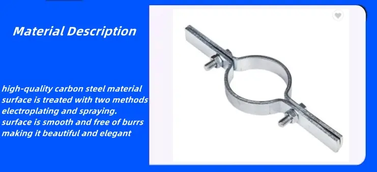 Carbon Steel Riser Clamps Casting Strut System Clamps and Hangers for Pipes (3)