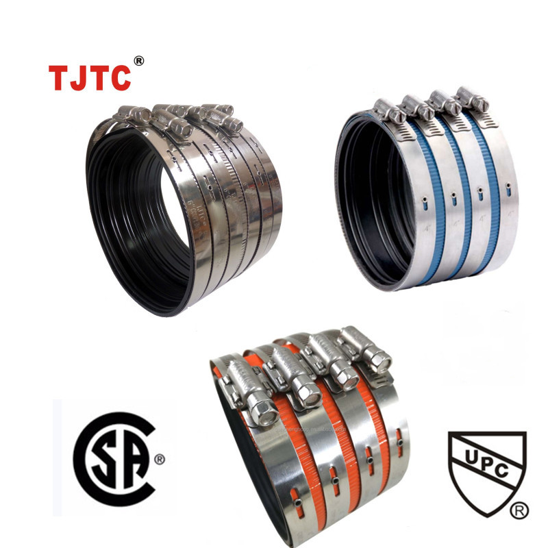 TJTC High Quality NSF UPC Certification Stainless Steel Flexible Cast Iron Coupling-1 (20)