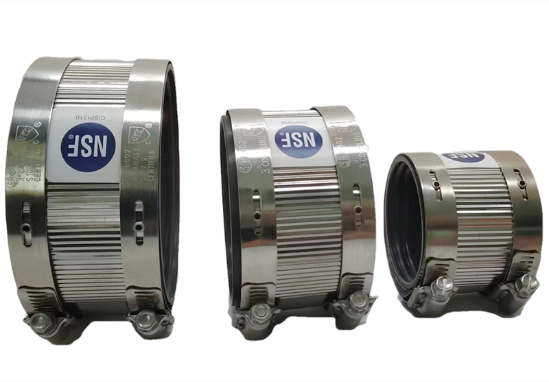 High Quality Stainless Steel NSF/UPC Certified Rubber Bush No Hub Coupling for Drain Pipe
