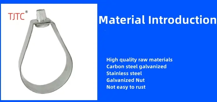 UL Certified Swivel Carbon Steel Loop Hangers Adjustable Pear Hanger for Sprinkler Pipe (6)