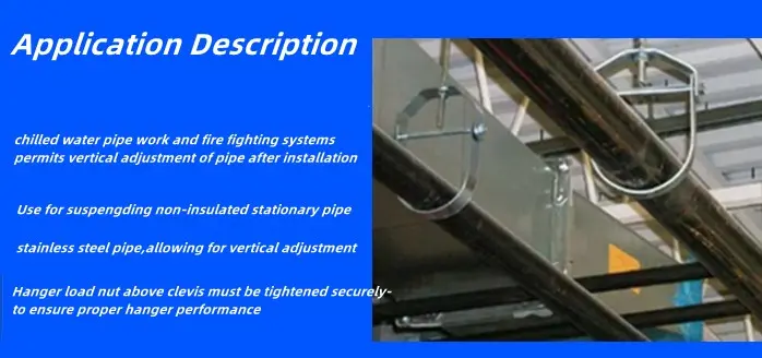UL Certified High Quality Galvanized Carbon Steel Conduit Clevis Hanger for Industrial Use (9)