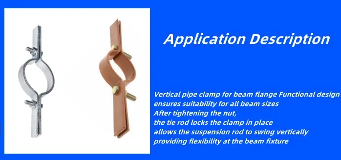 Carbon Steel Riser Clamps Casting Strut System Clamps and Hangers for Pipes (4)