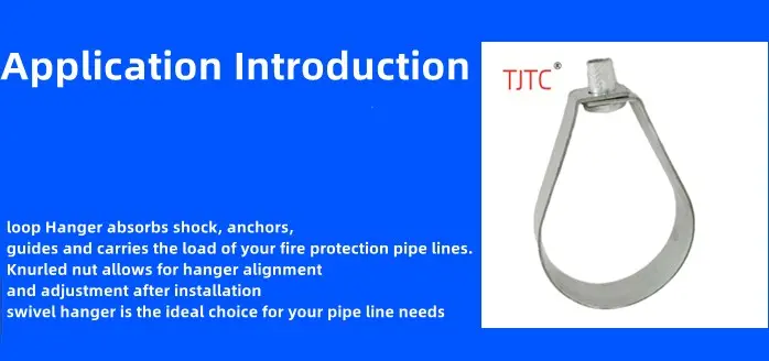 UL Certified Swivel Carbon Steel Loop Hangers Adjustable Pear Hanger for Sprinkler Pipe (8)