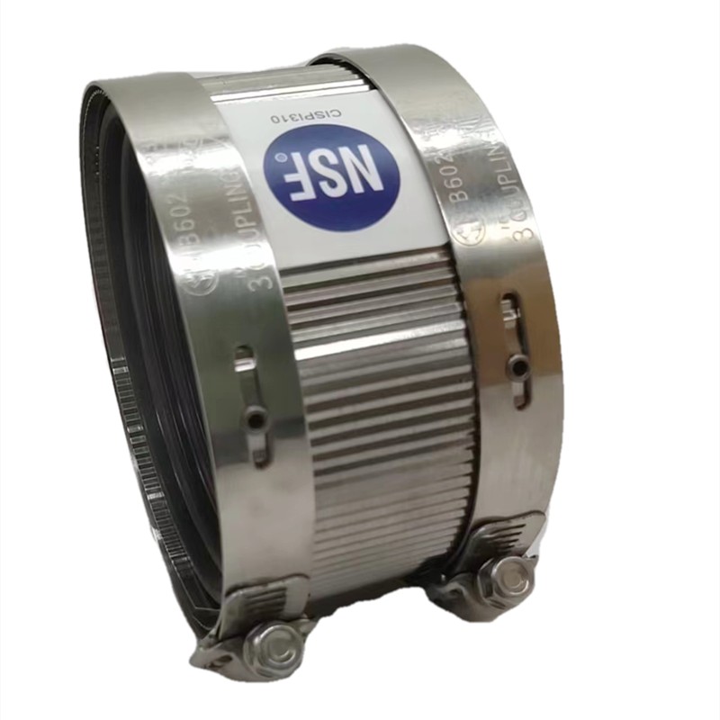 TJTC High Quality NSF UPC Certification Stainless Steel Flexible Cast Iron Coupling
