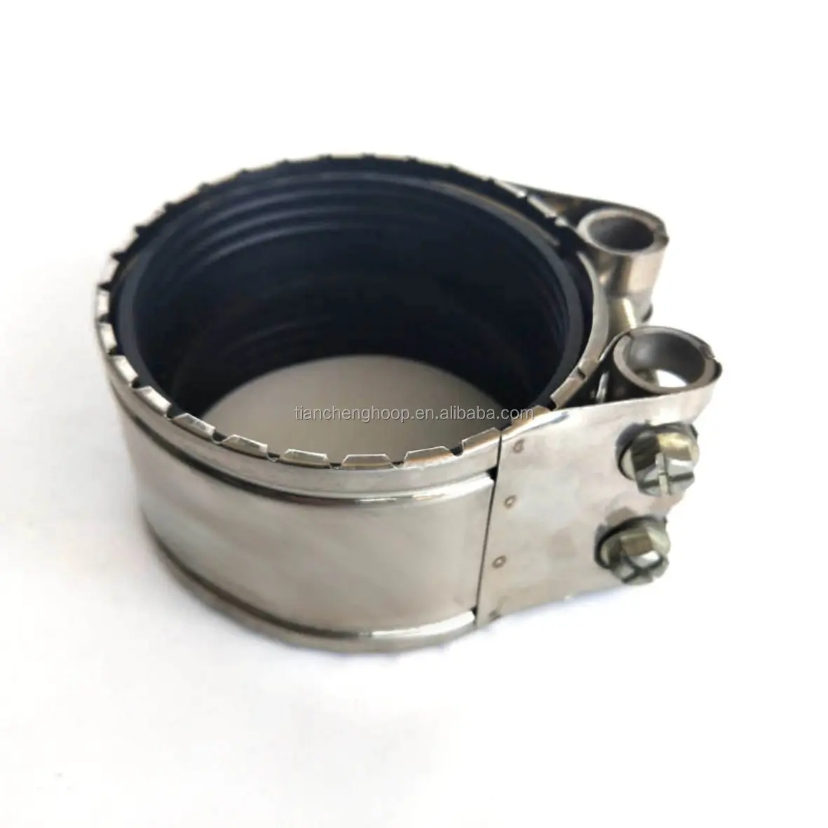 Type F No Hub Coupling Pipe Fittings Wide Hose Clamps (4).jpg