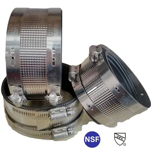 TJTC High Quality NSF UPC Certification Stainless Steel Flexible Cast Iron Coupling (1).jpg